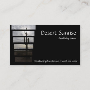 Desert Arizona Sunrise Visitekaartje