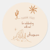 Desert Bachelorette pour étiquette (Devant)