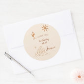 Desert Bachelorette pour étiquette (Enveloppe)