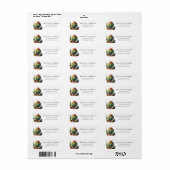 Desert Barrel Cactus Return Address Label (Full Sheet)