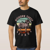 Desert Bighorn Sheep Soort  Nevada Staat T-shirt (Voorkant)