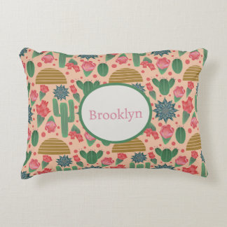 Desert Blush Roze Bloemen Kwekerij Decor-Baby Meis Accent Kussen