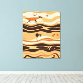 Desert Boho Abstract Canvas Afdruk (Insitu (Houten vloer))