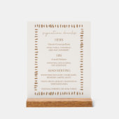 Desert Boho Cowboy Wedding Signature Drinks Bar (Recto)