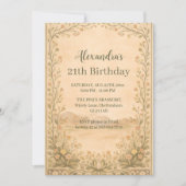 Desert Botanical Birthday Kaart (Voorkant)