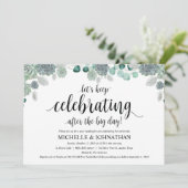 Desert Botanical Wedding Brunch Invitation Card Kaart (Staand voorkant)