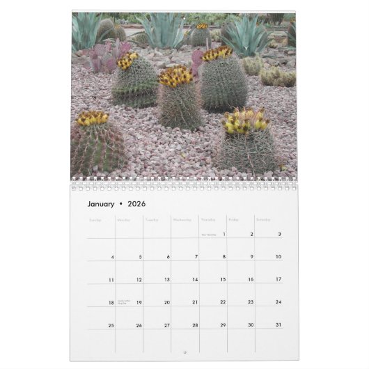 Desert Botanische Tuin Kalender (Jan 2026)