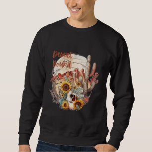 Desert Bound Cactus Scene Zonnebloemen met Cactuss Trui