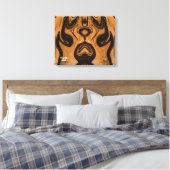 Desert Brown Abstrait sur toile enveloppée Impress (Insitu(Chambre))