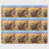 Desert Burro Cadeaupapier (Vlak)