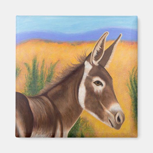 Desert Burro Magneet (Voorkant)
