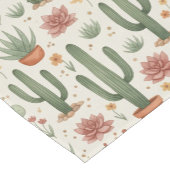 Desert Cacti Succulent Seamless Pattern Korte Tafelloper (Hoek)