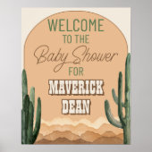 Desert Cactus Baby shower sud-ouest Affiche de bie (Devant)