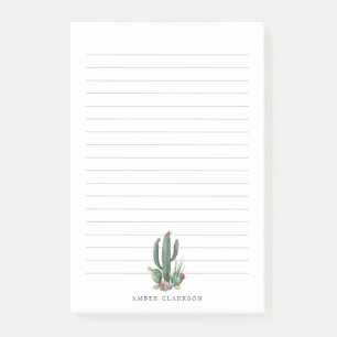Desert Cactus Bloom Geld Post-it® Notes