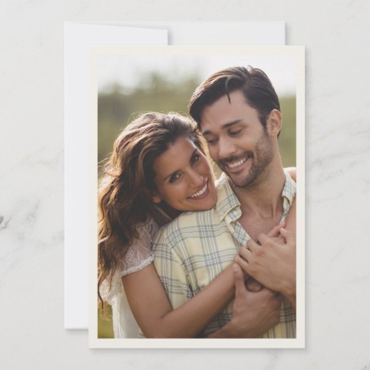 Desert Cactus Boho Photo Wedding Invitation (Dos)