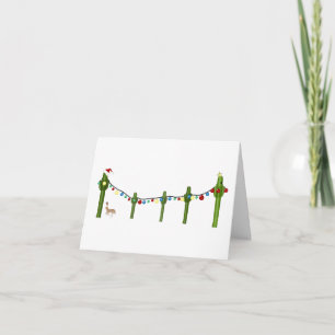 Desert Cactus Christmas Kaart