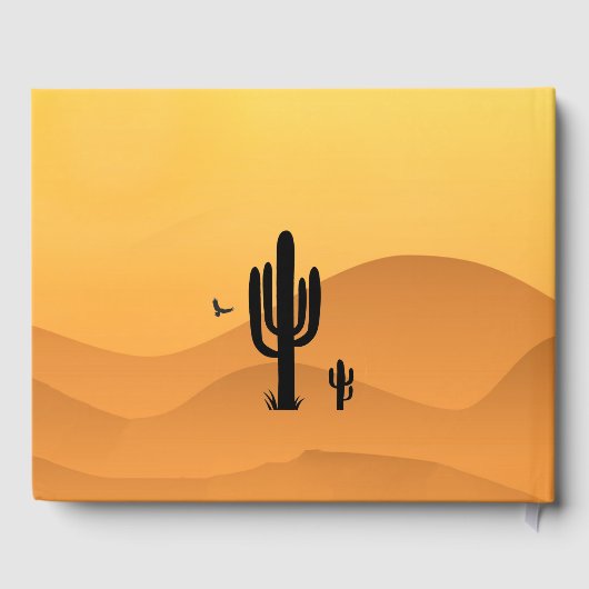 Desert Cactus Design Livre d'or (Verso)