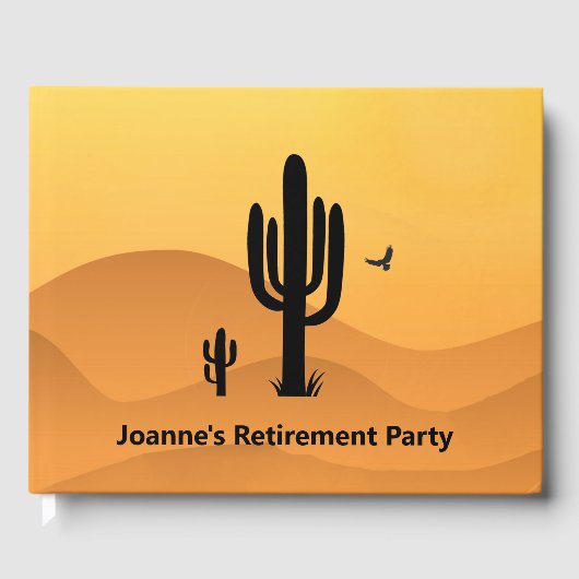 Desert Cactus Design Livre d'or (Recto)