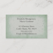 Desert Cactus Flower Cartes de visite professionne (Dos)