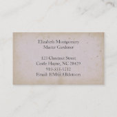 Desert Cactus Flower Cartes de visite professionne (Dos)