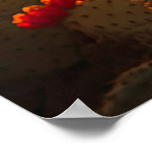 Desert Cactus in Bloom AI Art | Fottorealistisch Poster (Hoek)