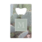 Desert Cactus Kredietkaart Flessenopener (Achterkant)