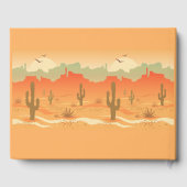 Desert Cactus Paysage Design Livre d'or (Verso)