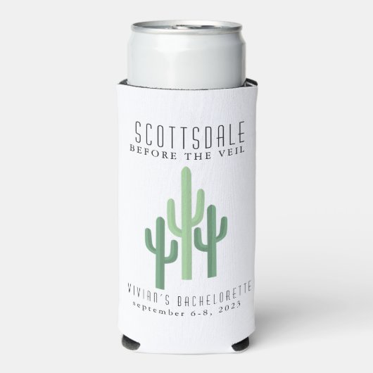 Desert Cactus Scottsdale Bachelorette Koelbox (Seltzer Voorkant)
