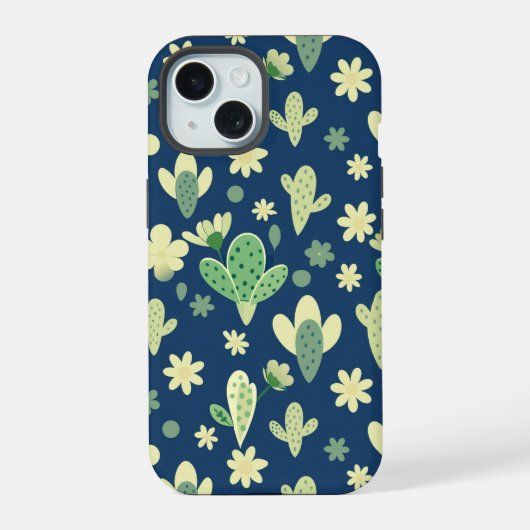 Desert Cactus & Succulent Pattern (Verso)