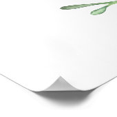 Desert Cactus Succulenten Bruiloft Welkom Poster (Hoek)