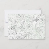 Desert Cactus Succulents Mariage rsvp (Dos)