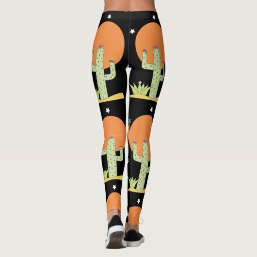 Desert Cactus Sun Thunder_Cove Leggings (Achterkant)