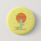 Desert Cactus Sun Thunder_Cove Ronde Button 5,7 Cm (Voorkant)