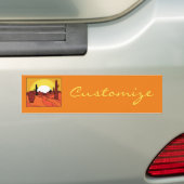 Desert Cactus Sunset Thunder_Cove Bumpersticker (Op auto)