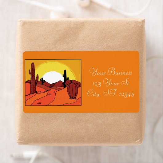 Desert Cactus Sunset Thunder_Cove Etiket (Insitu)