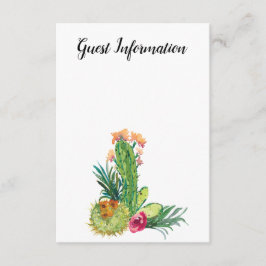 Desert Cactus, voeg uw eigen foto toe, gastgegeven Informatiekaartje