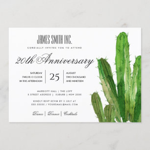 DESERT CACTUS WATERVERF CORPORATE PARTY GEBEURTENI KAART