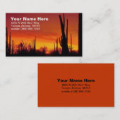 Desert Calling Card Contactkaartje (Voorkant / Achterkant)