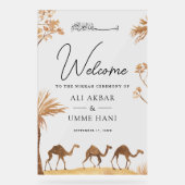 Desert Camel Muslim Wedding Welcome (Recto)