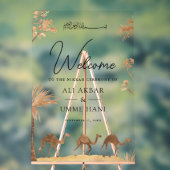 Desert Camel Muslim Wedding Welcome (Neutre)