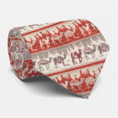 Desert Camels Caravan Art Stropdas (Opgerold)