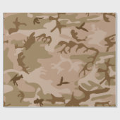 Desert Camo - Bruin Camouflage Cadeaupapier (Vlak)