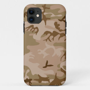 Desert Camo - Bruin Camouflage iPhone 11 Hoesje