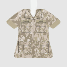 Desert Camo militair gepersonaliseerde bezetting Ornament
