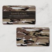 Desert Camo Pattern Visitekaartje (Voorkant / Achterkant)