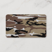 Desert Camo Pattern Visitekaartje (Achterkant)