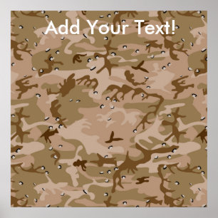 Desert Camo Poster