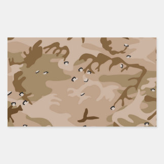 Desert Camo Rechthoekige Sticker