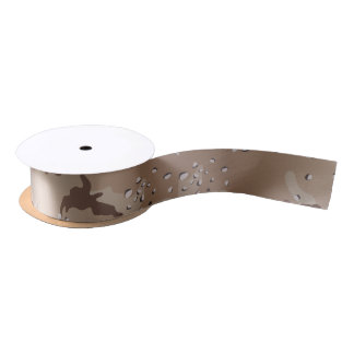 Desert Camo Satin Ribbon Lint