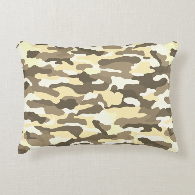Desert Camouflage Accent Kussen (Voorkant)